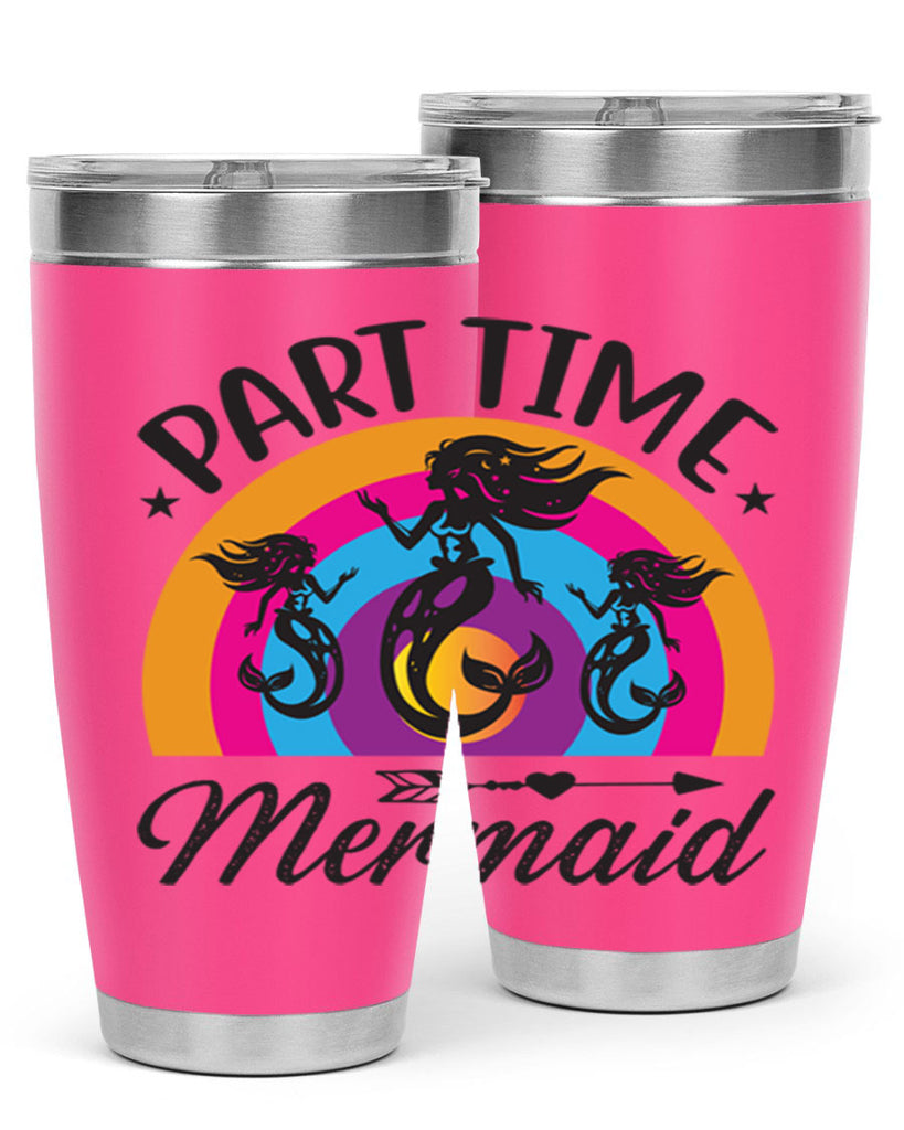 Part time mermaid 534#- mermaid- Tumbler