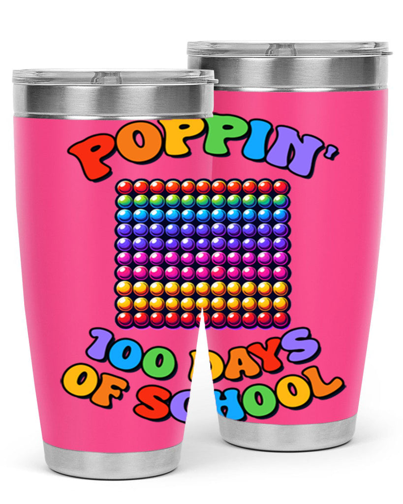 Poppin my way through PNG 54#- 100 days of school- Tumbler