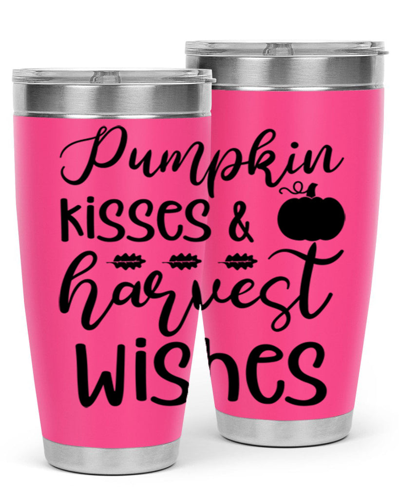Pumpkin Kisses Harvest Wishes 525#- fall- Tumbler