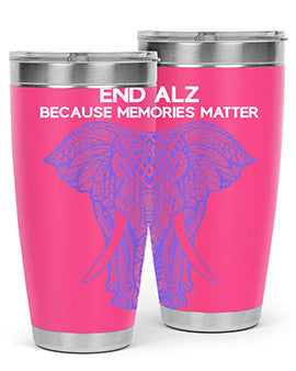 Purple Elephant Alzheimer Awareness 211#- alzheimers- Cotton Tank