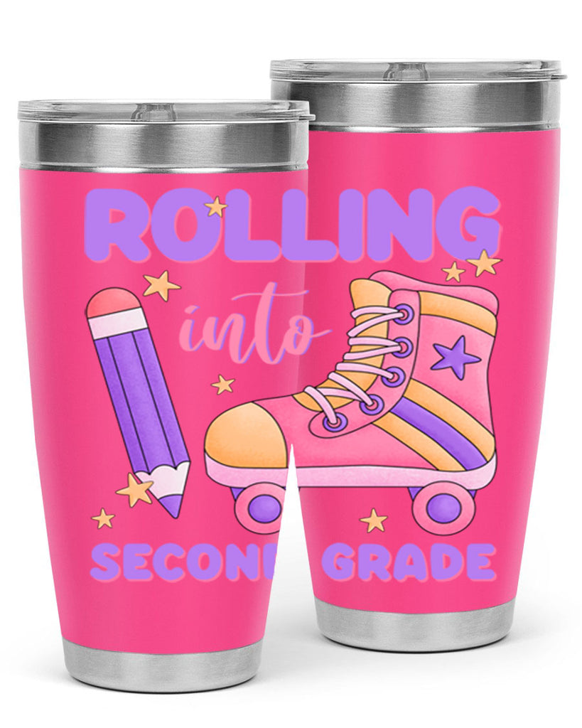 Rolling into 2nd Grade 24#- second grade- Tumbler