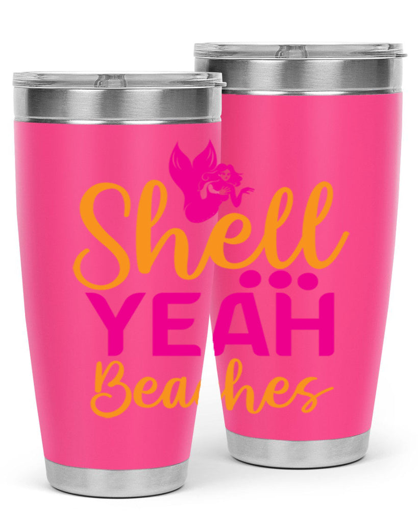 Shell Yeah Beaches 586#- mermaid- Tumbler