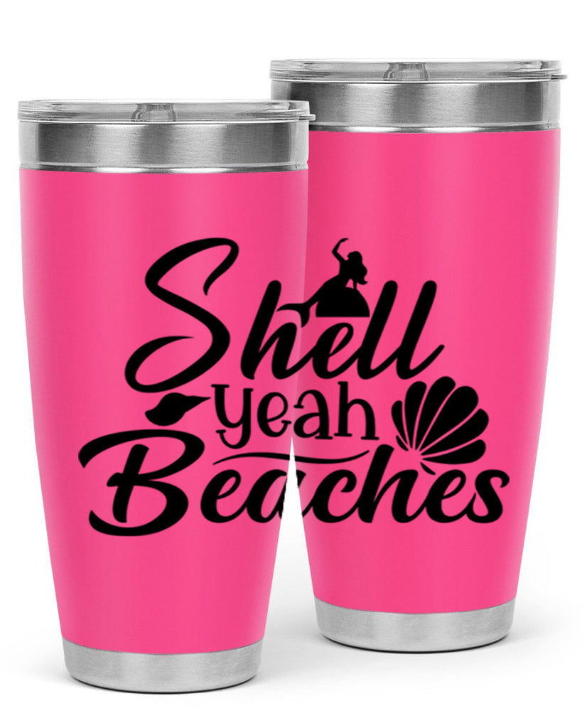 Shell Yeah Beaches 589#- mermaid- Tumbler