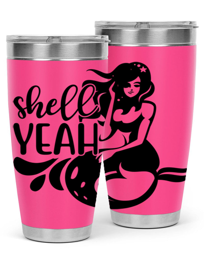 Shell yeah 596#- mermaid- Tumbler