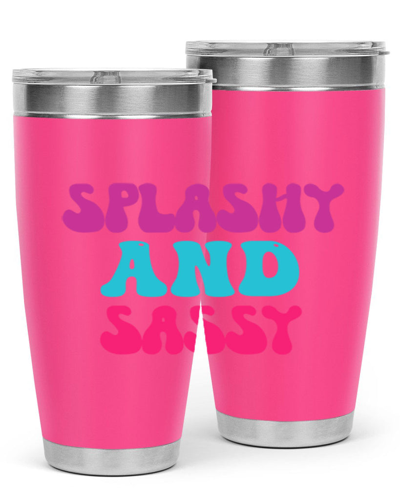 Splashy And Sassy 622#- mermaid- Tumbler