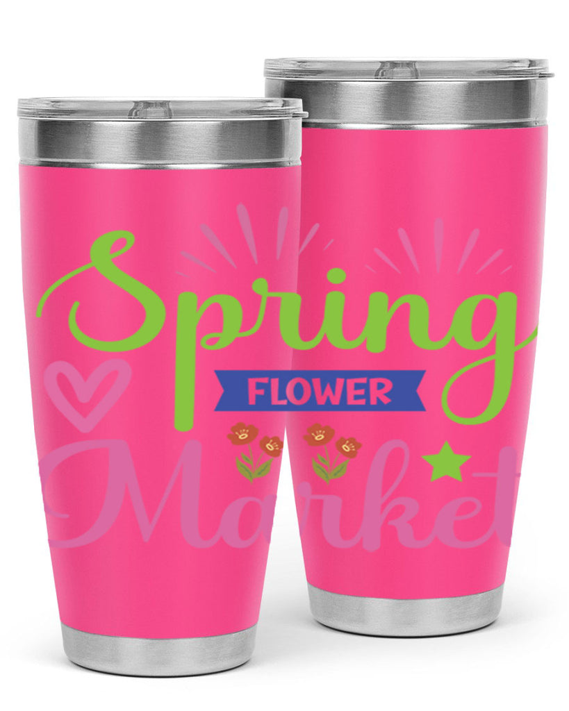 Spring Flower Market  487#- spring- Tumbler
