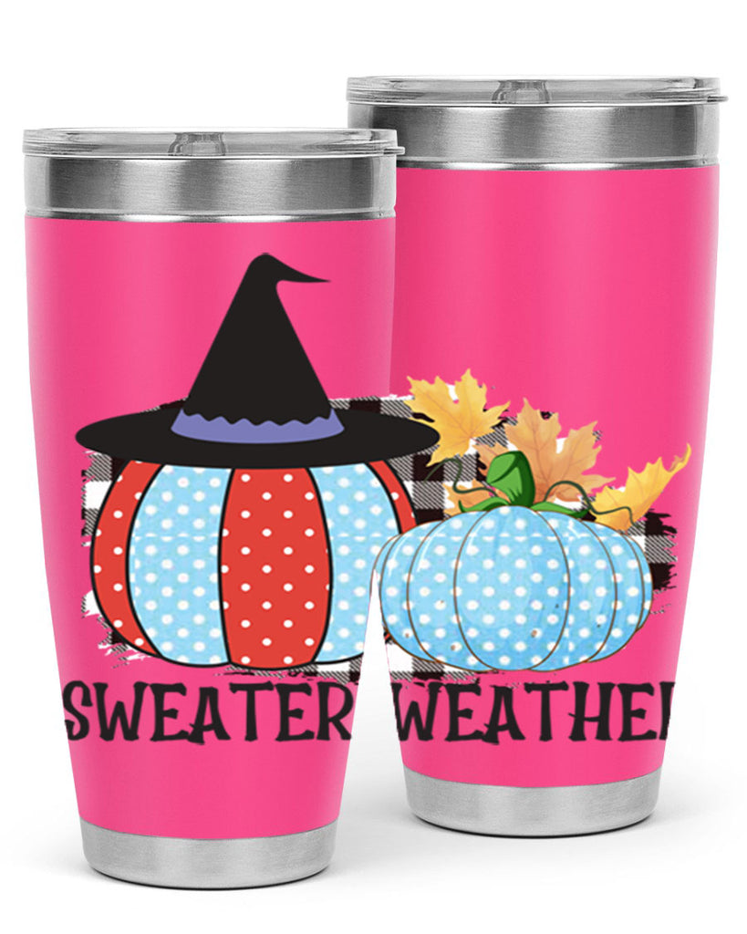 Sweater Weather Pumpkin Gnome 586#- fall- Tumbler