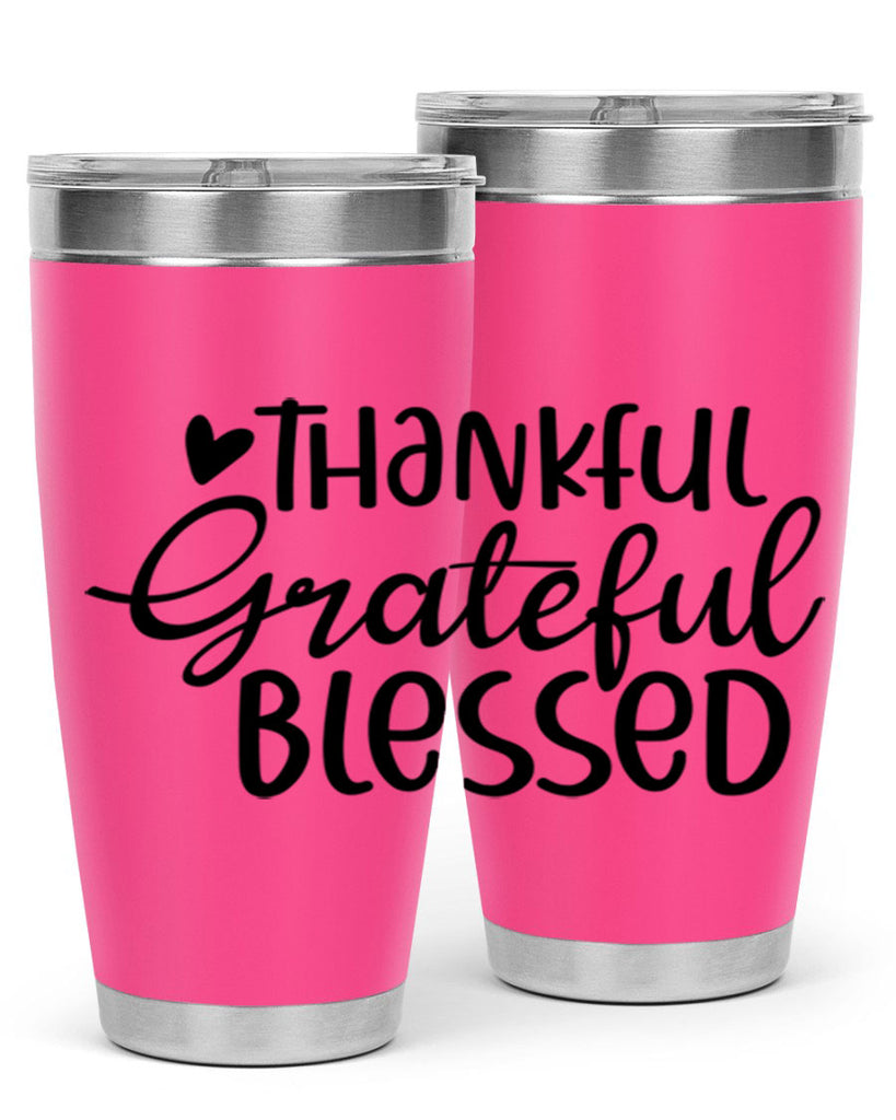Thankful Grateful Blessed 605#- fall- Tumbler