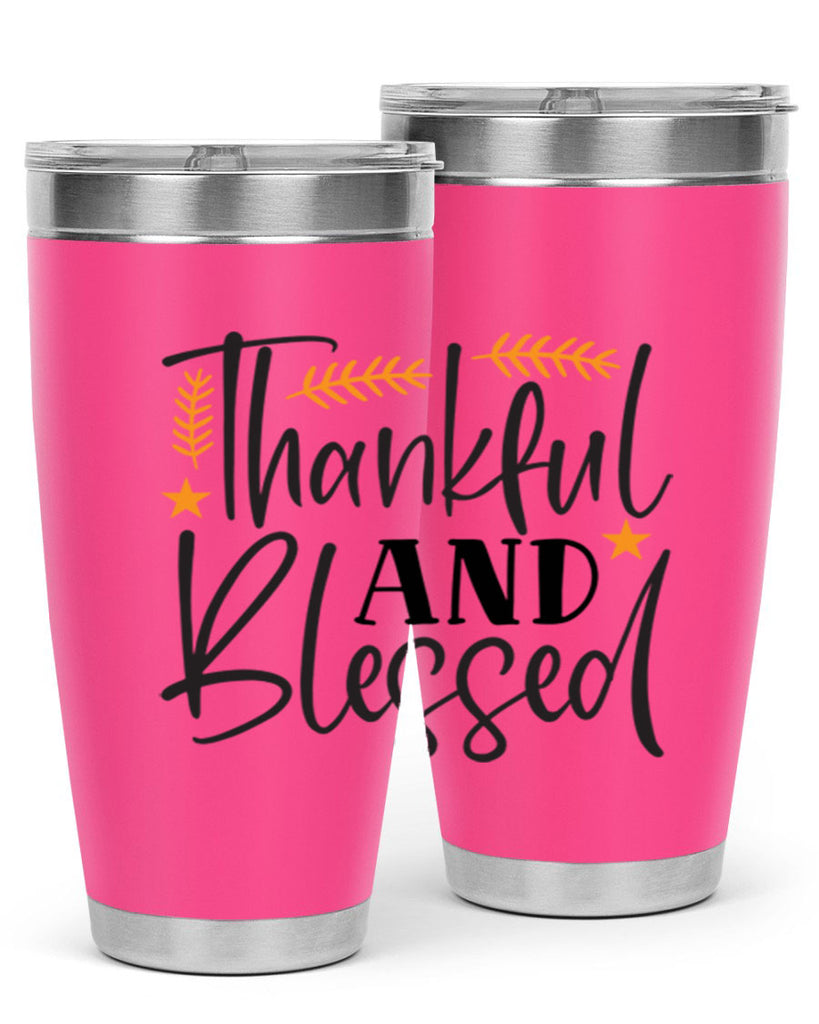 Thankfulandblessed 608#- fall- Tumbler