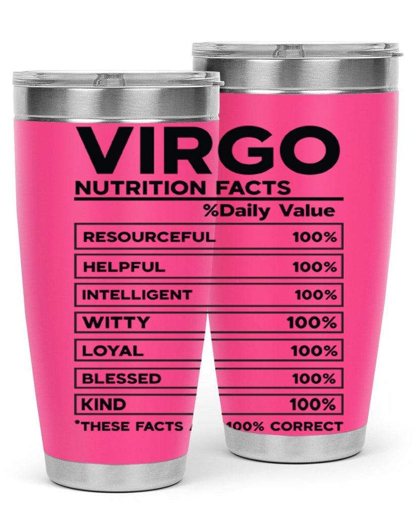 Virgo Nutrition Facts 530#- zodiac- Tumbler
