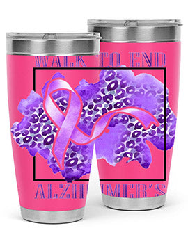 Walk o End AlzheimerS Purple Ribbon 220#- alzheimers- Tumbler