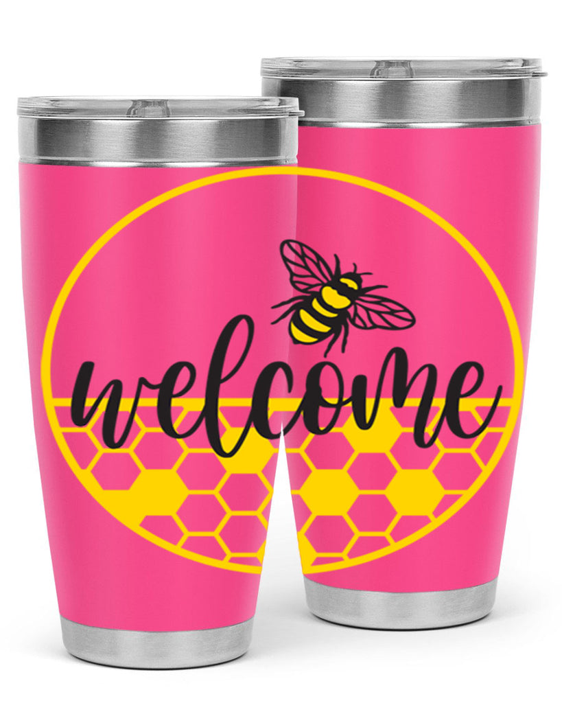 Welcome Bee and hive567#- spring- Tumbler