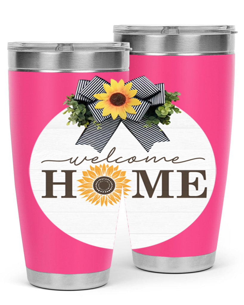 Welcome Home sunflower Mockup572#- spring- Tumbler