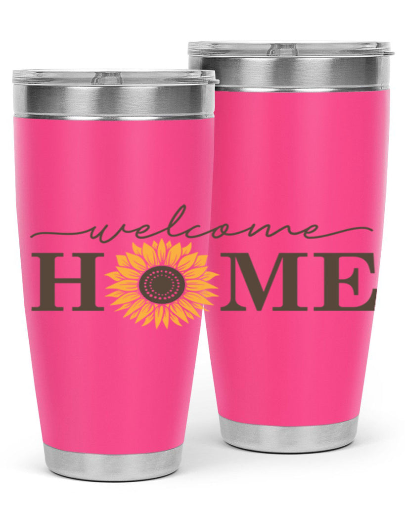 Welcome Home sunflower573#- spring- Tumbler