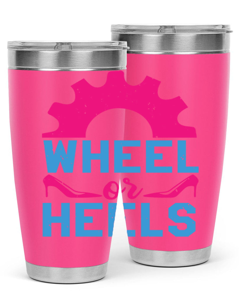 Wheel or Heels Style 8#- baby shower- tumbler