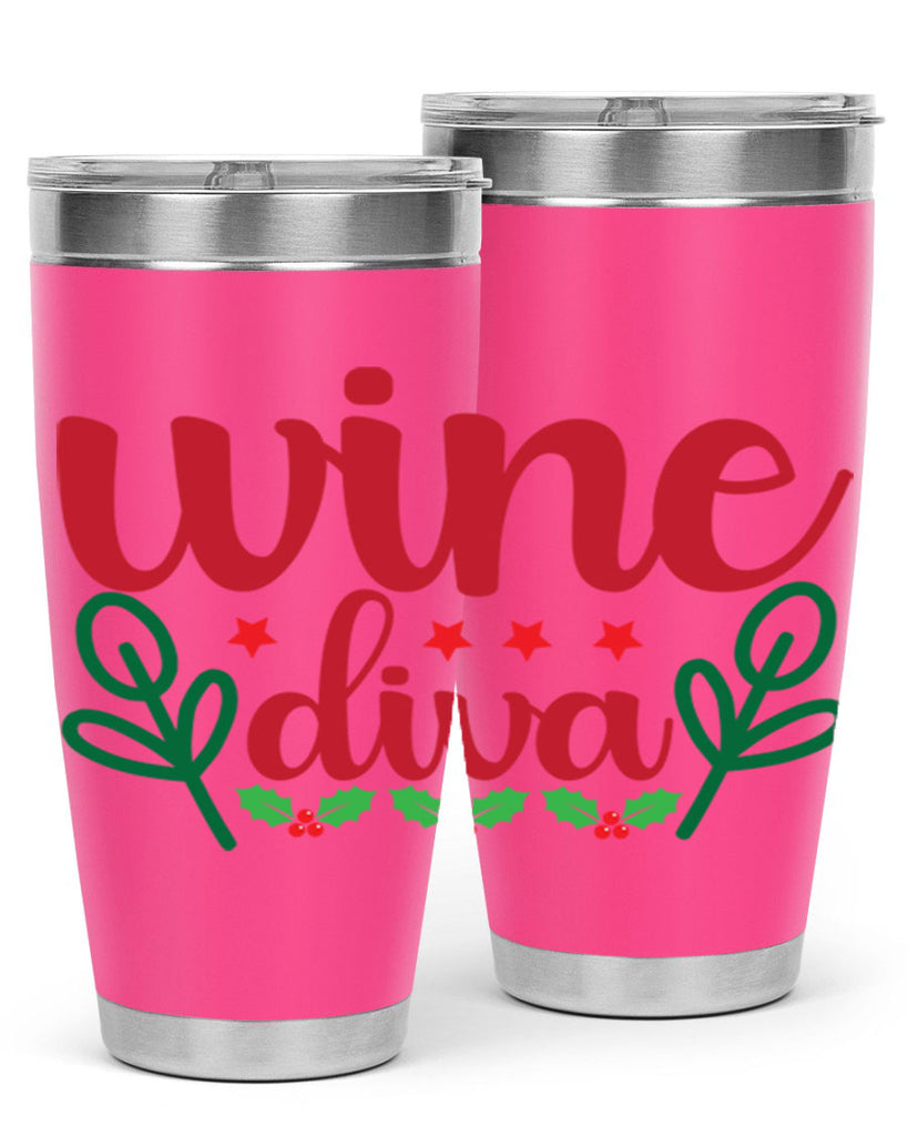 Wine Diva 482#- winter- Tumbler