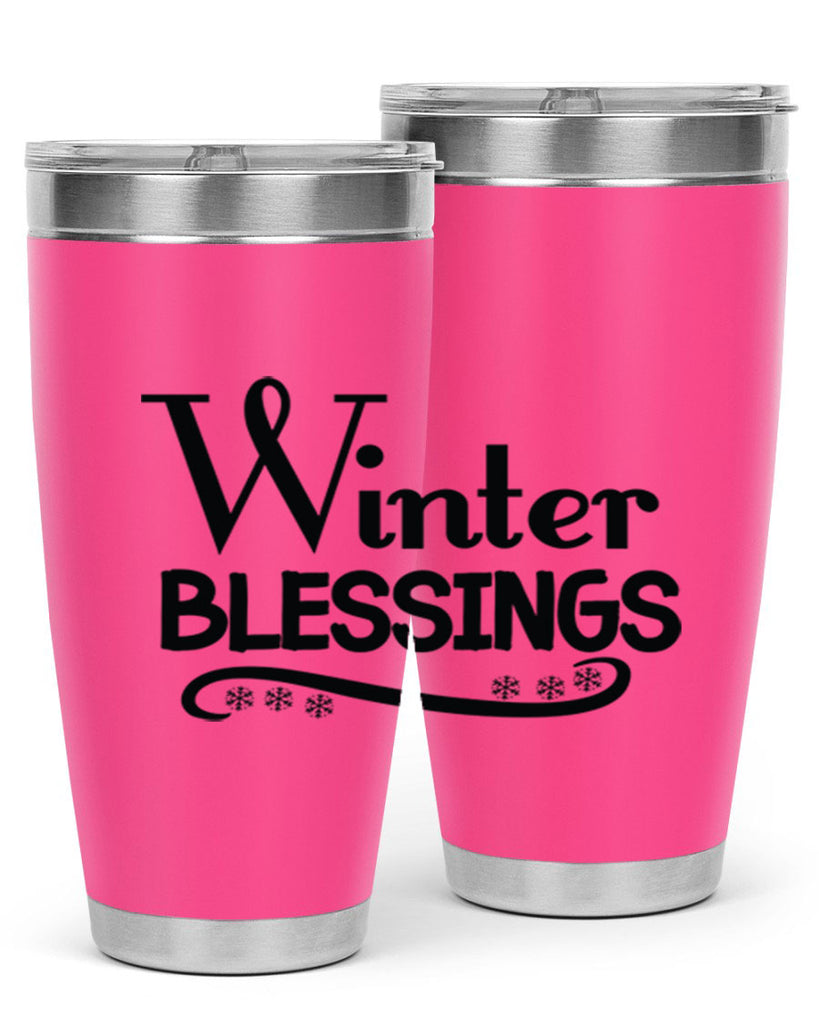 Winter Blessings 493#- winter- Tumbler