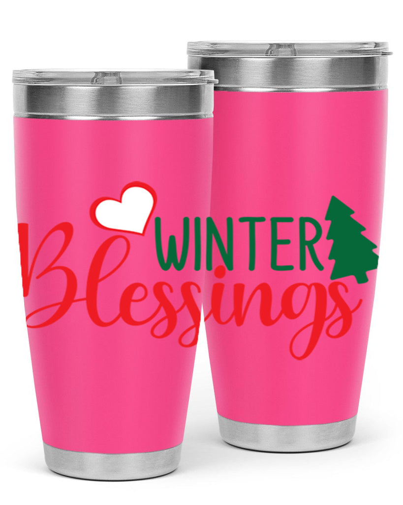 Winter Blessings 546#- winter- Tumbler