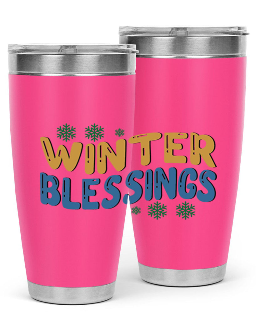 Winter Blessings 547#- winter- Tumbler