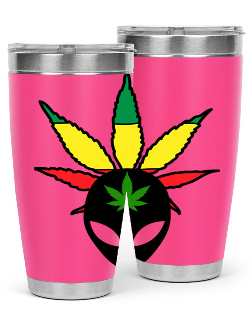 alien cannabis 10#- marijuana- Tumbler