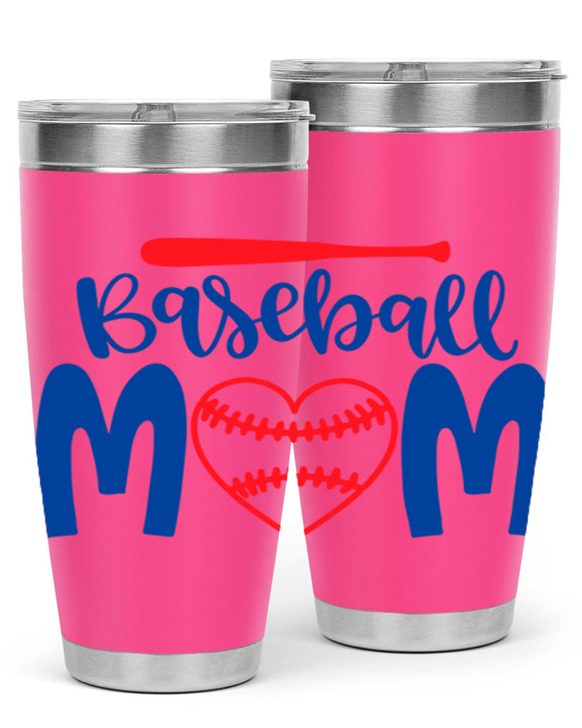 baseball mom 278#- mom- Tumbler