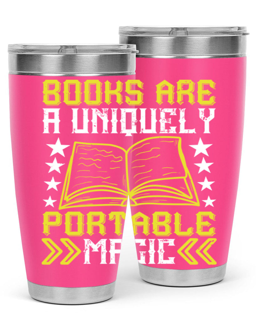 books are a uniquely portable magic 75#- reading- Tumbler