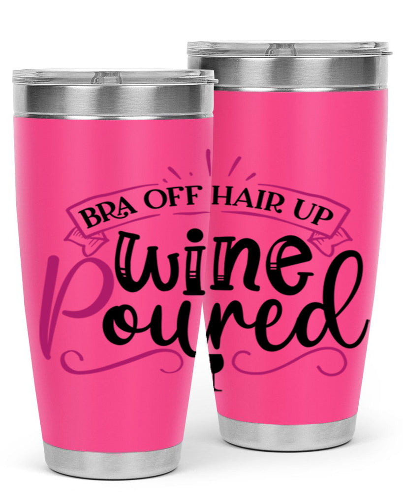 bra off hair up wine poured 206#- wine- Tumbler