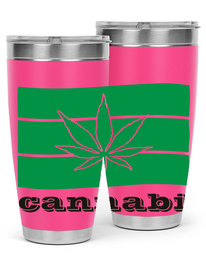 cannabi flag 36#- marijuana- Tumbler