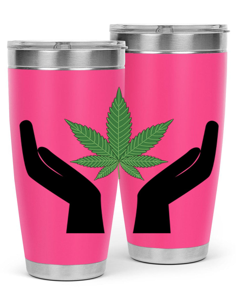 cannabis hands 44#- marijuana- Tumbler