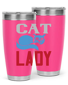 cat lady Style 31#- cat- Tumbler