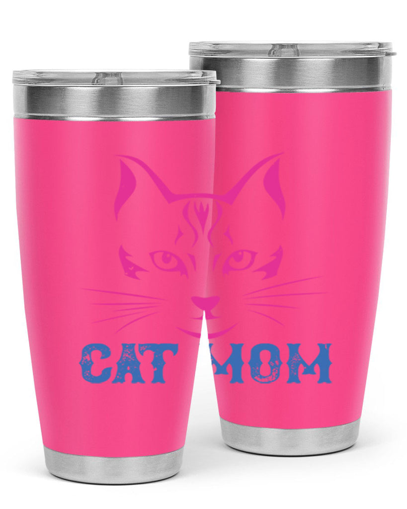 cat mom 195#- mom- Tumbler