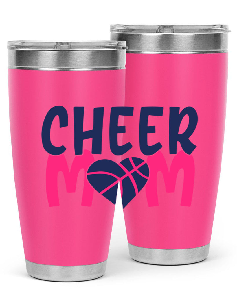 cheer mom 1746#- cheer- Tumbler