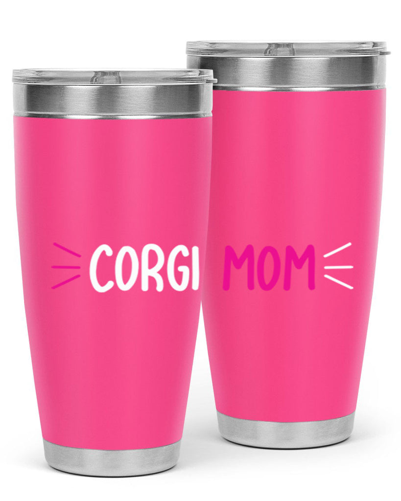 corgi mom 192#- mom- Tumbler