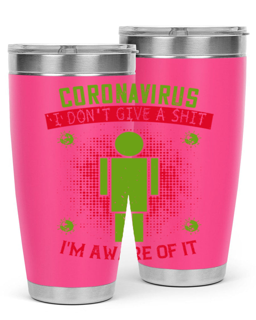 coronavirus i dont give a shit im aware of it Style 3#- corona virus- Cotton Tank