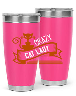 crazy cat lady Style 43#- cat- Tumbler