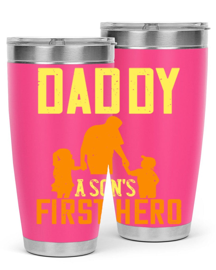 daddy a sons first hero 249#- fathers day- Tumbler