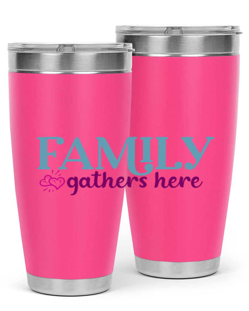 family gathers here 40#- family- Tumbler