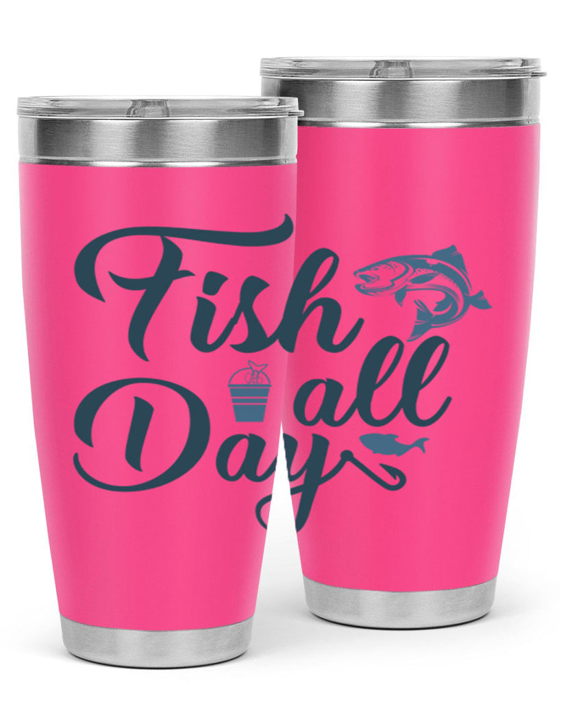 fish all day 156#- fishing- Tumbler