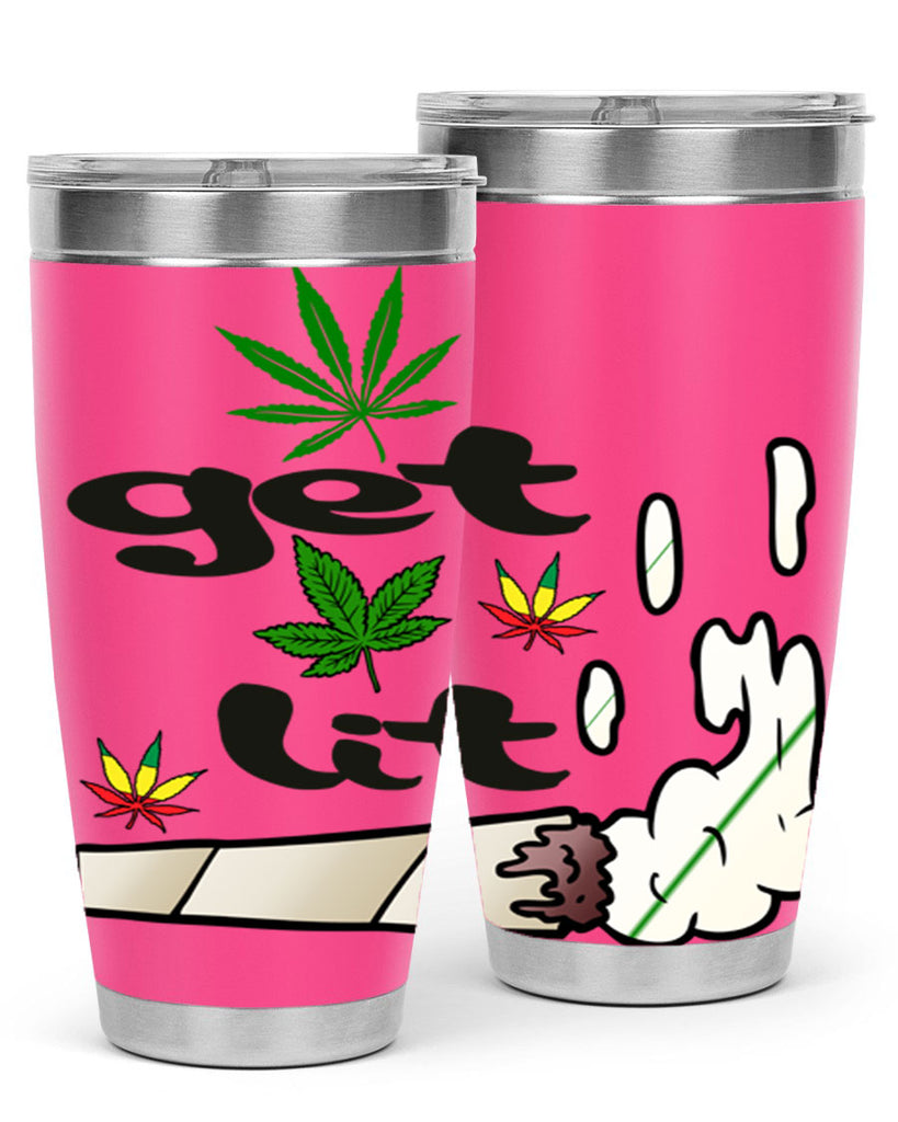 get lit 91#- marijuana- Tumbler