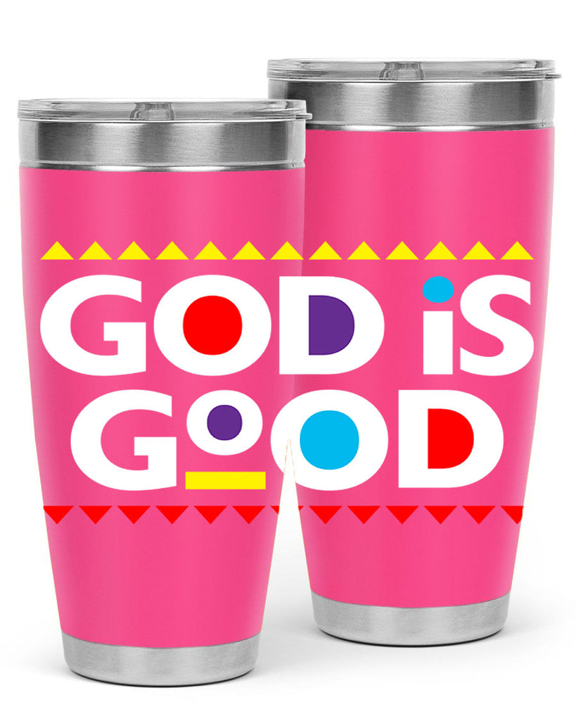 god is good 143#- black words phrases- Cotton Tank