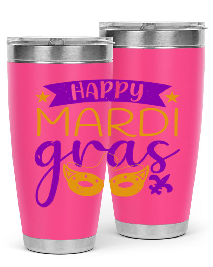 happy mardi gras 70#- mardi gras- Tumbler