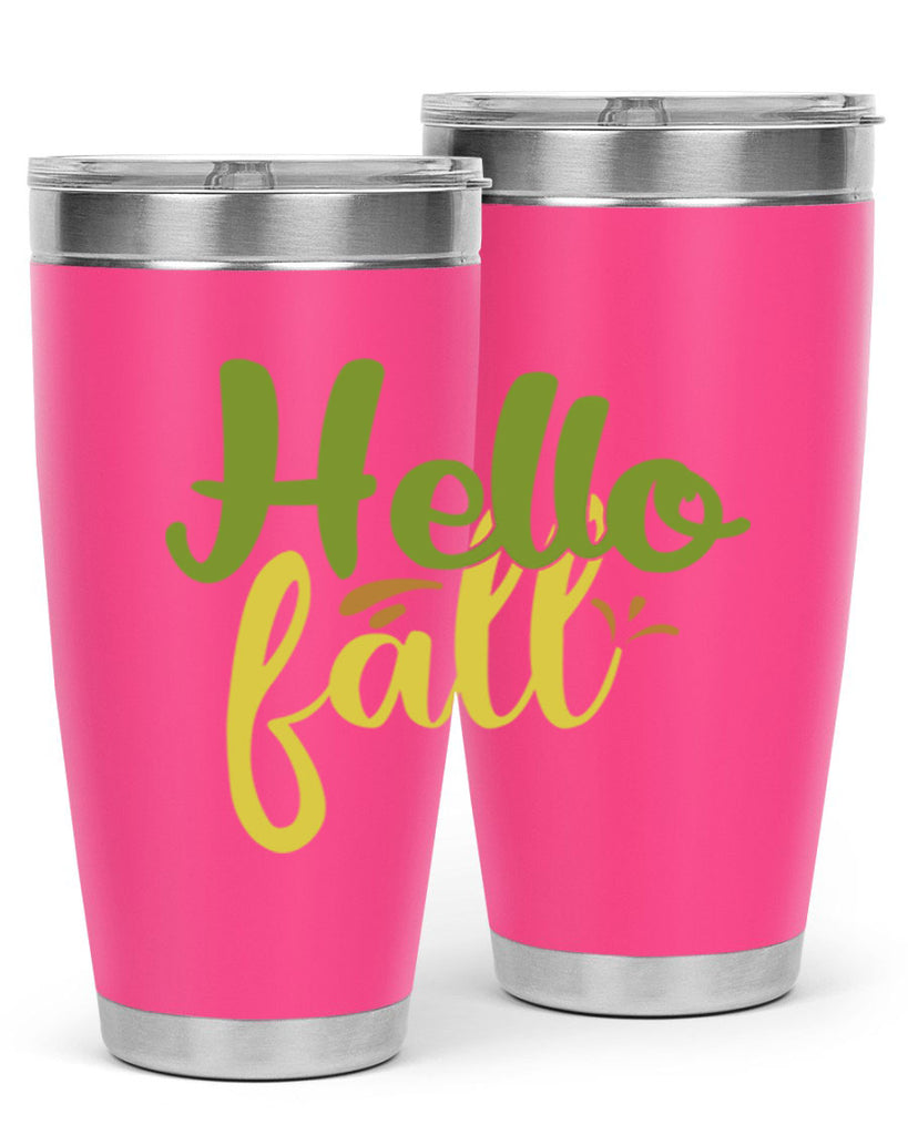 hello fall 55#- thanksgiving- Tumbler