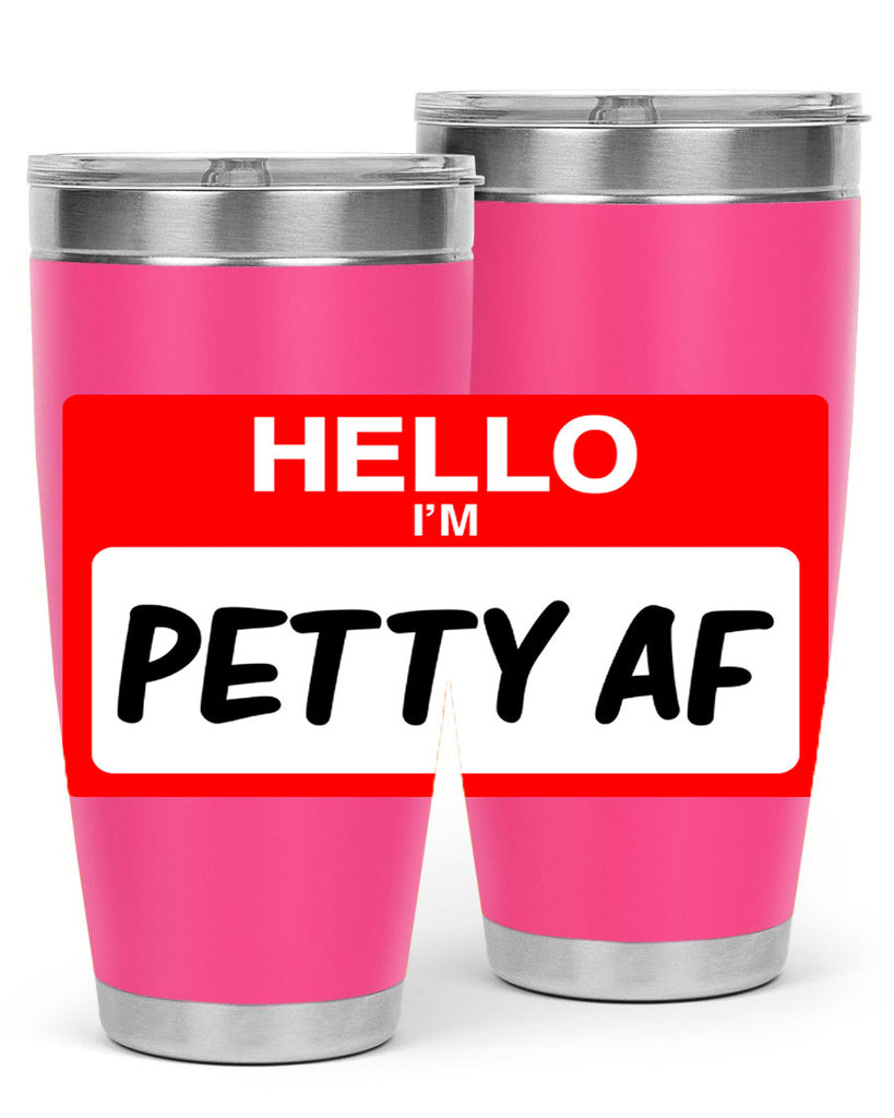 hello im pettyaf 130#- black words phrases- Cotton Tank