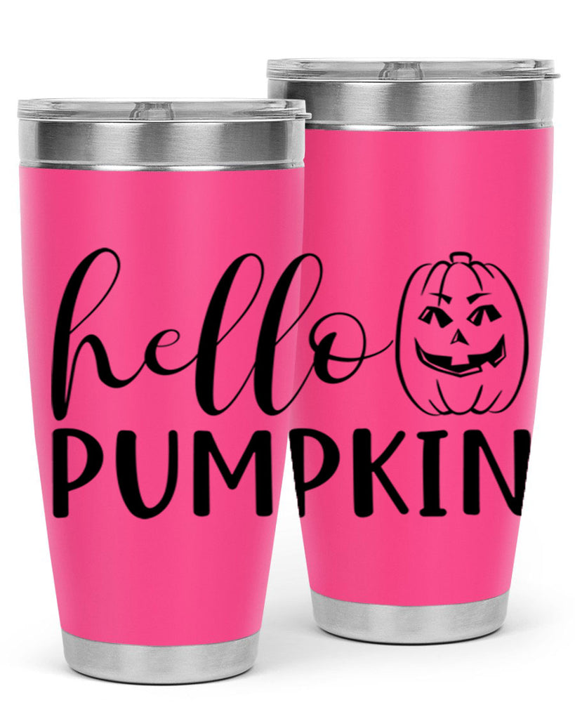 hello pumpkin 287#- fall- Tumbler