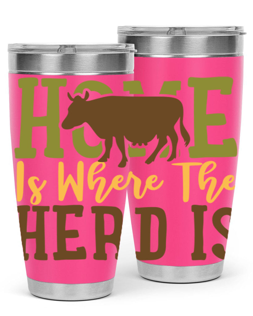 home is where the herd is 7#- farming and gardening- Tumbler