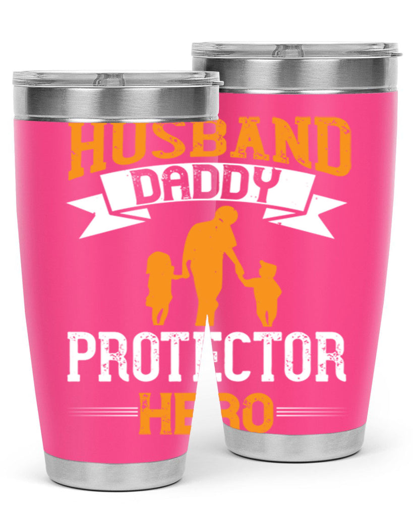 husband daddy protector hero 252#- fathers day- Tumbler