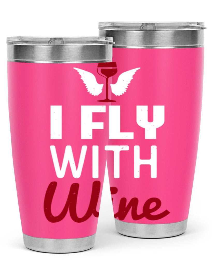 i fly with wine 212#- wine- Tumbler