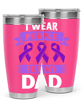 i wear purple for my 187#- alzheimers- Tumbler