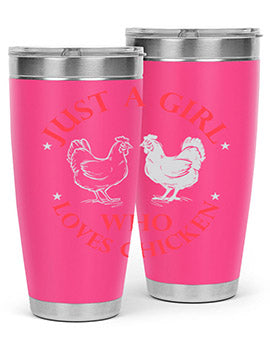 just a girl who loves chicken Style 3#- chicken- Tumbler