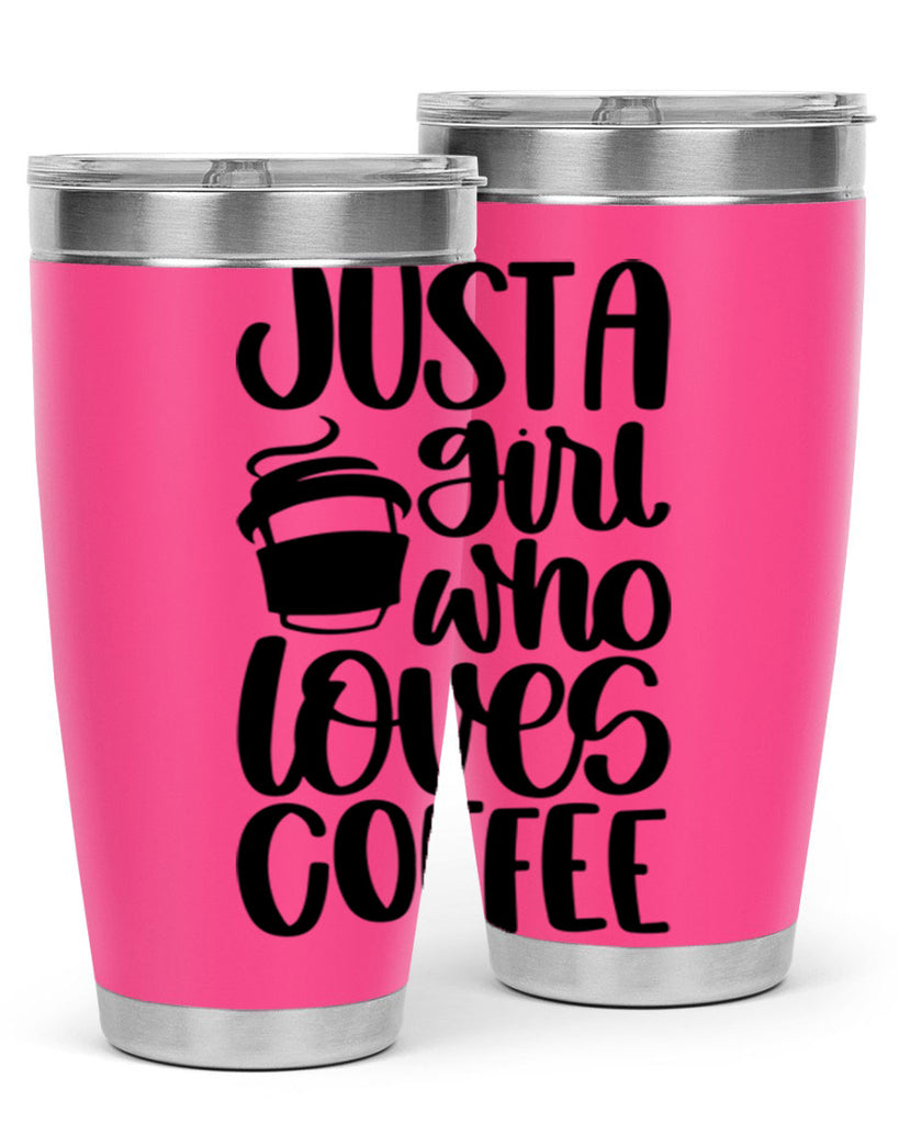 just a girl who loves coffee 86#- coffee- Tumbler